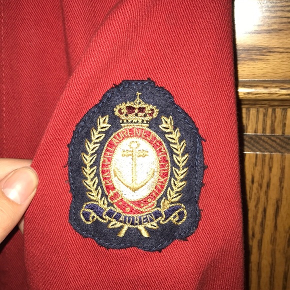 Ralph Lauren Red Denim Jacket, small - Picture 3 of 5